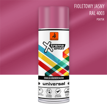 Universāla Emalja Aerosolā fioletowy RAL 4003 400ml Dragon