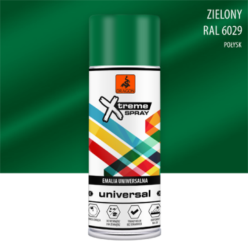Universāla Emalja Aerosolā zielony miętowy RAL 6029 400ml Dragon