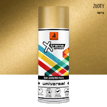 Universāla Emalja Aerosolā Złoty metalik 400ml Dragon