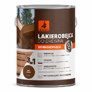 Ātri Žūstoša Laka Kokam tumšā ozola krāsā 2,5L Dragon