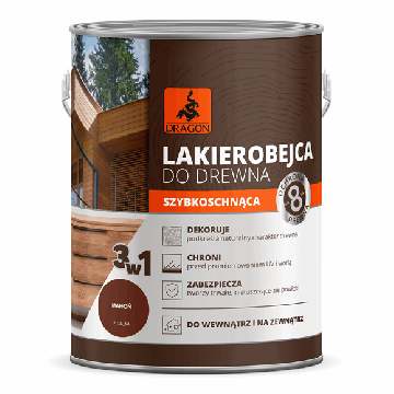 Ātri Žūstoša Laka Kokam sarkankoka krāsa 2,5L Dragon