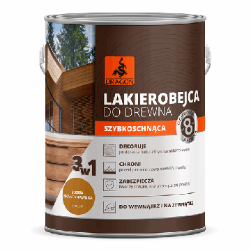 Ātri Žūstoša Laka Kokam Skandināvu priedes krāsa 2,5L Dragon