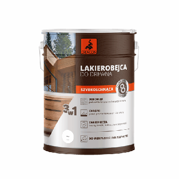 Ātri Žūstoša Laka Kokam Balta 5L Dragon