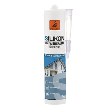 Universāls Silikons bezkrāsaina 280ml Dragon