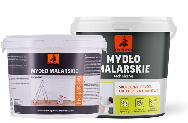 Mydło malarskie i wszechstronny preparat do mycia ścian Dragon &ndash; produkty do przygotowania powierzchni
